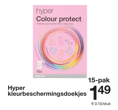 Promotie: Hyper kleurbeschermingsdoekjes