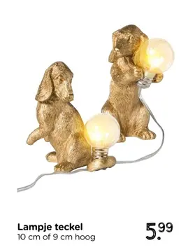 Aanbieding: Lampje teckel