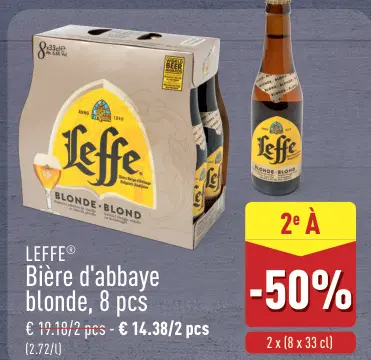 Offre: Bière d'abbaye blonde