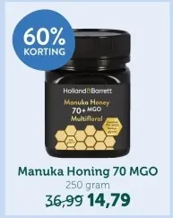 Promotie: Manuka Honing 70 MGO