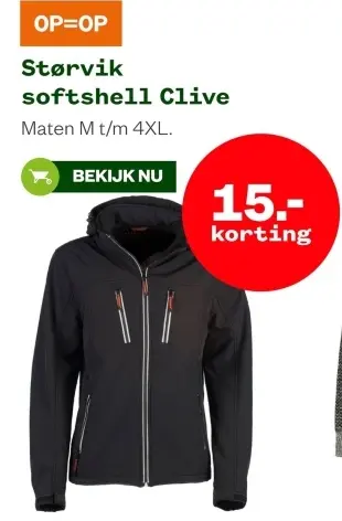 Aanbieding: Størvik softshell Clive