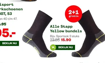 Aanbieding: Alle Stapp Yellow bundels