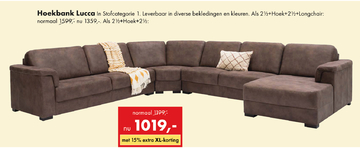 Aanbieding: Hoekbank Lucca