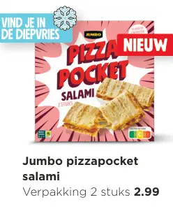 Aanbieding: Jumbo pizzapocket salami