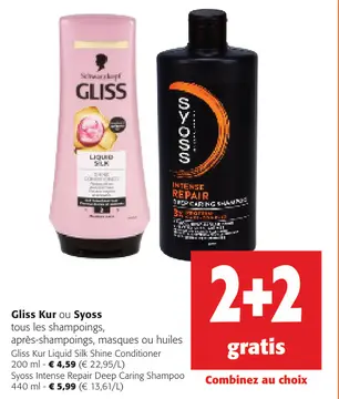 Offre: Gliss Kur ou Syoss