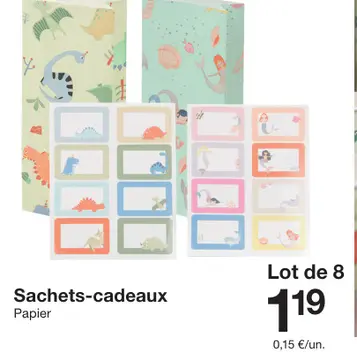 Offre: Sachets-cadeaux