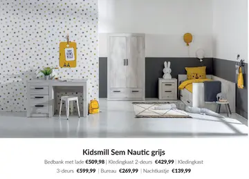 Aanbieding: Kidsmill Sem Nautic grijs