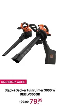 Aanbieding: Black+Decker tuinruimer BEBLV300SB