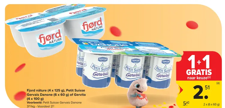 Promotie: Fjord näture, Petit Suisse Gervais Danone