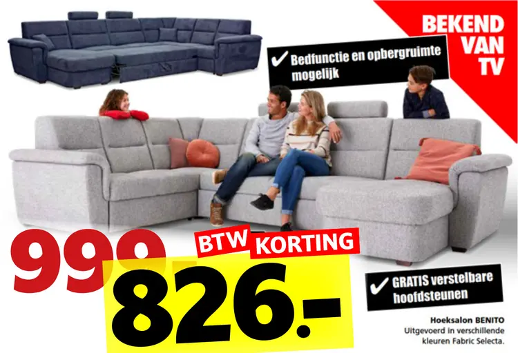 Promotie: Hoeksalon BENITO