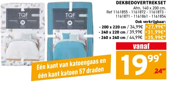 Promotie: Dekbedovertrekset