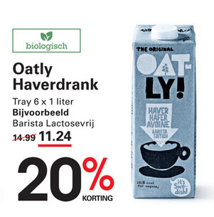 Aanbieding: Oatly Haverdrink Barista Lactosevrij