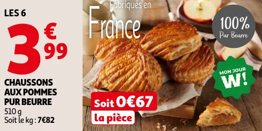 Promotie: Chaussons aux pommes
