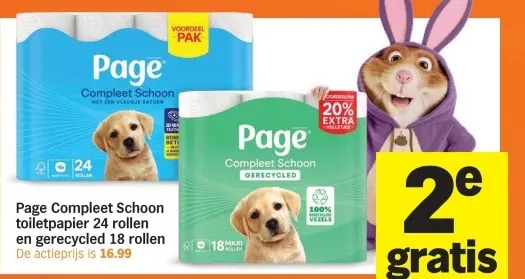 Aanbieding: Page Compleet Schoon toiletpapier