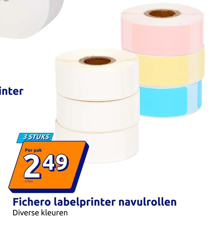 Aanbieding: Fichero labelprinter navulrollen