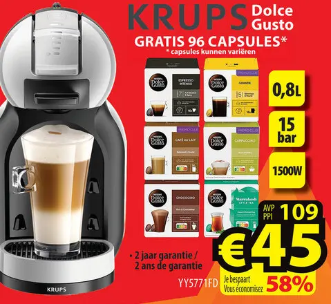 Aanbieding: Dolce Gusto coffee machine