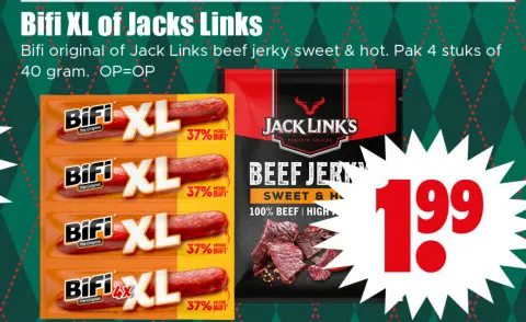 Aanbieding: Bifi XL of Jacks Links