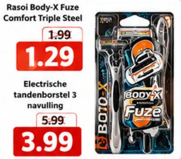 Promotie: Rosaoi Body-X Fuze Comfort Ttriple Steel