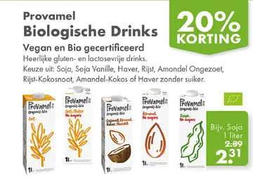 Aanbieding: Provamel Biologische Drinks