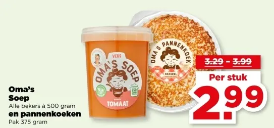 Aanbieding: Oma's Soep en pannenkoeken