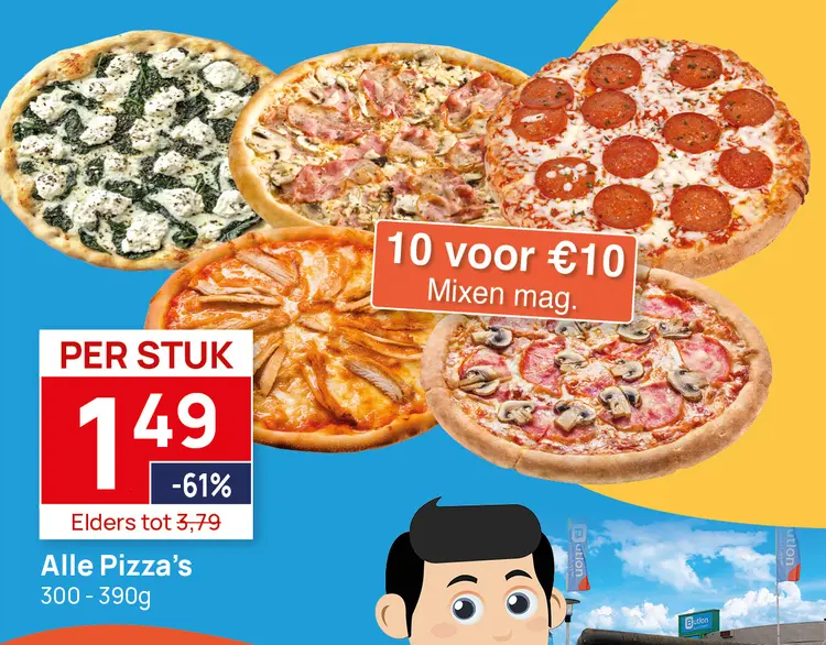 Aanbieding: Alle Pizza's
