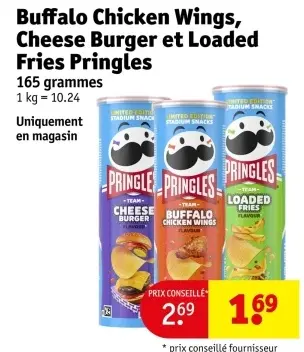 Offre: Buffalo Chicken Wings, Cheese Burger et Loade