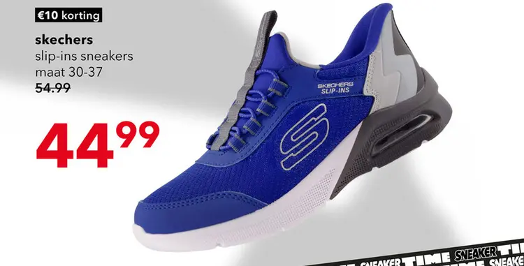 Aanbieding: Skechers Slip-Ins Microspec Max sneakers blauw grijs