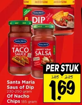 Aanbieding: Saus of Dip Of Nacho Chips