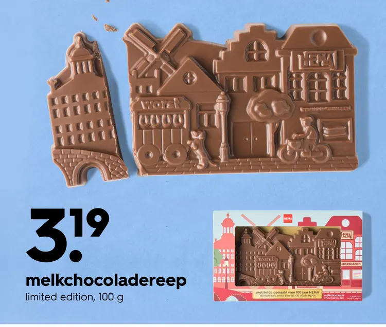 Promotie: melkchocoladereep