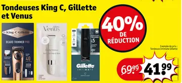 Offre: Tondeuses King C, Gillette et Venus