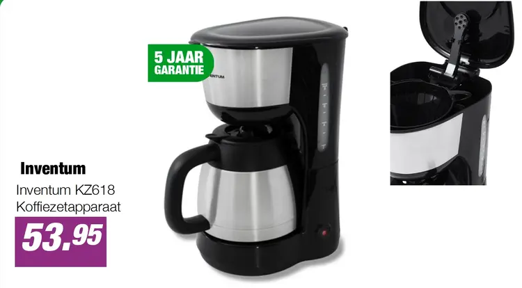 Aanbieding: Inventum KZ618 Koffiezetapparaat