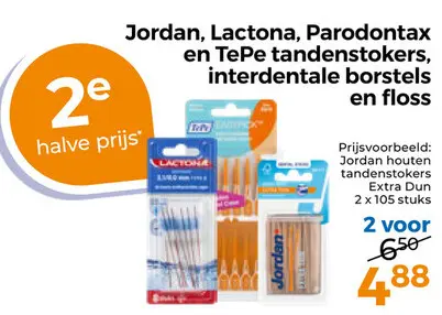 Aanbieding: Tandenstokers, interdentale borstels en floss