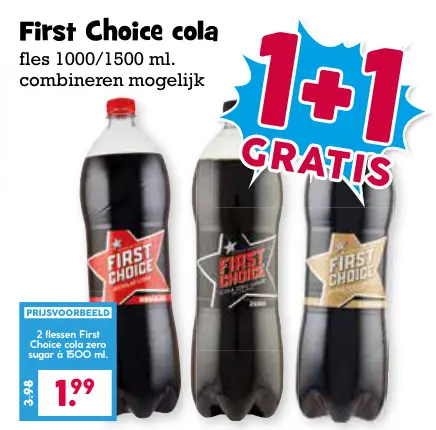 Aanbieding: First Choice cola
