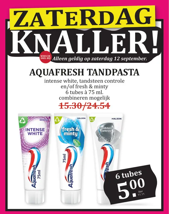Aanbieding: Tandpasta