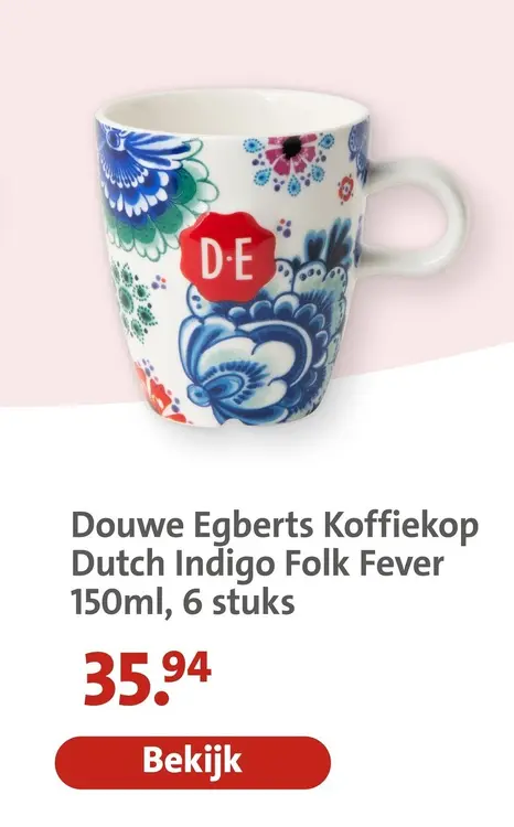 Aanbieding: Koffiekop Dutch Indigo Folk Fever