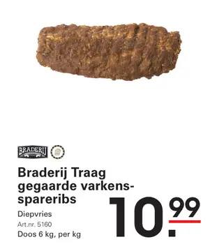 Aanbieding: Braderij Traag gegaarde varkensspareribs
