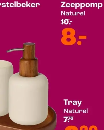 Promotie: Zeeppomp Naturel