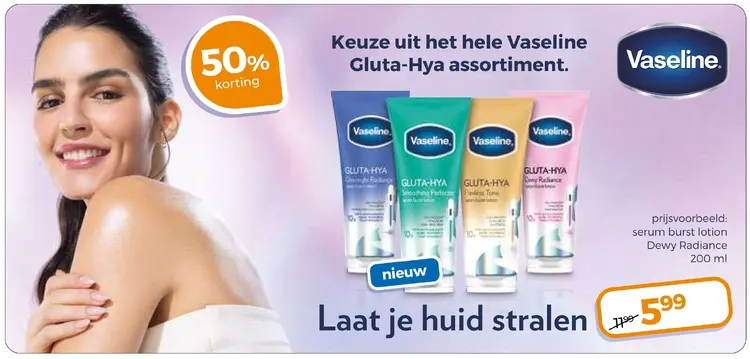 Aanbieding: Het hele Vaseline Gluta-Hya assortiment
