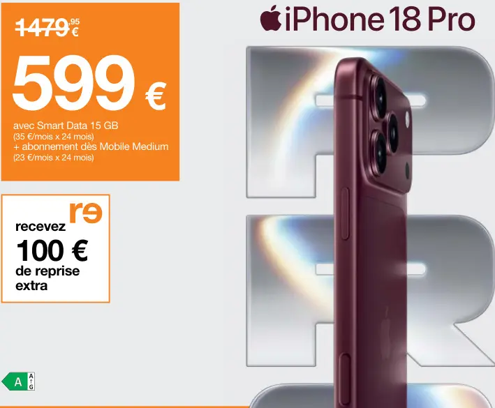 Offre: iPhone 18 Pro