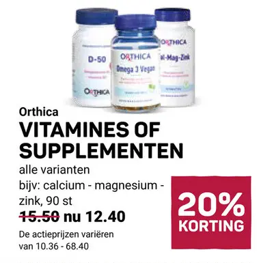 Aanbieding: Vitamines of supplementen