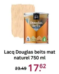 Aanbieding: Lacq Douglas beits mat naturel