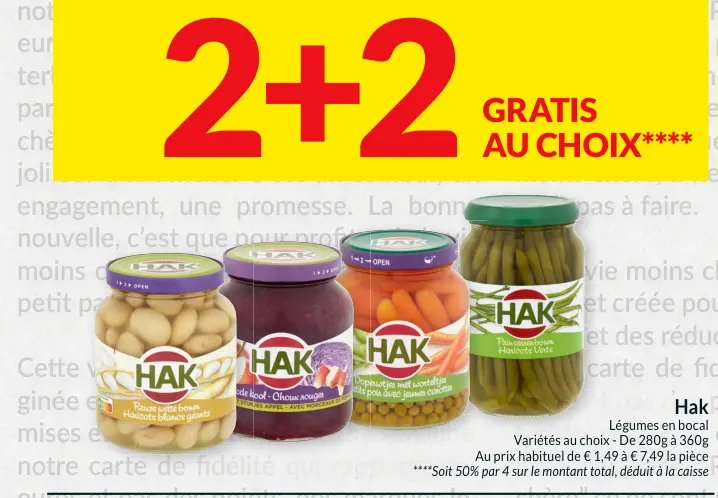 Offre: Légumes en bocal