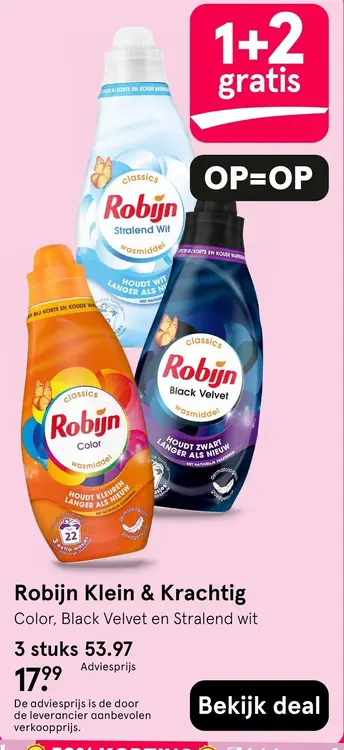 Aanbieding: Robijn Klein & Krachtig
