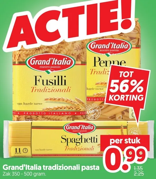 Aanbieding: Grand'Italia tradizionali pasta