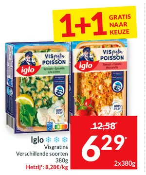 Aanbieding: Iglo Visgratins