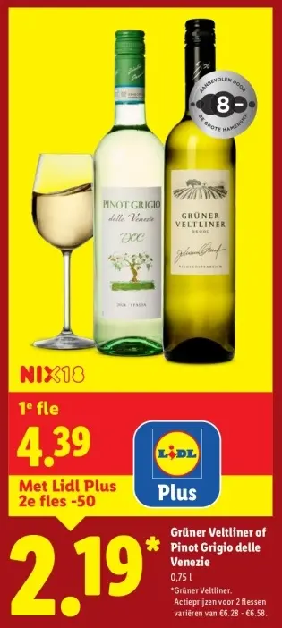 Aanbieding: Grüner Veltliner of Pinot Grigio delle Venezie