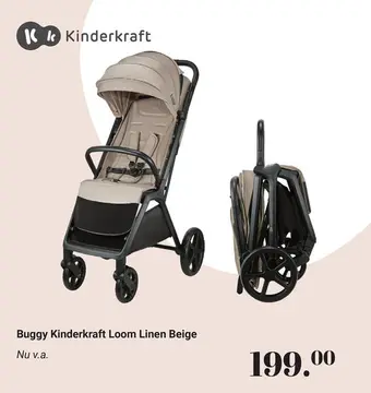 Aanbieding: Buggy Kinderkraft Loom Linen Beige