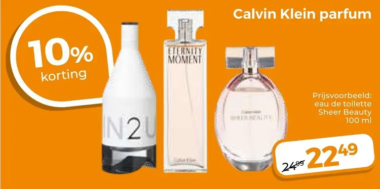 Aanbieding: Calvin Klein parfum