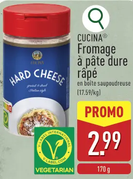Offre: Cucina Fromage à pâte dure râpé