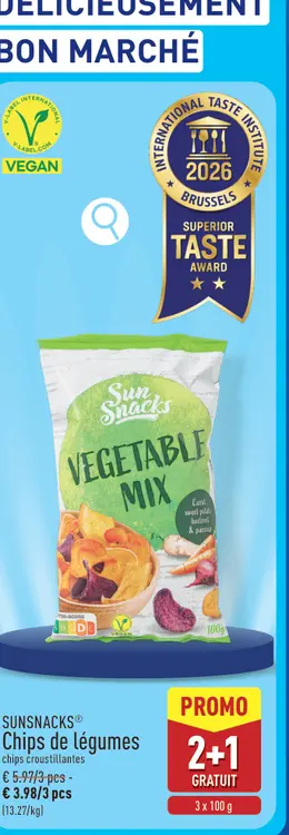 Offre: Chips de légumes